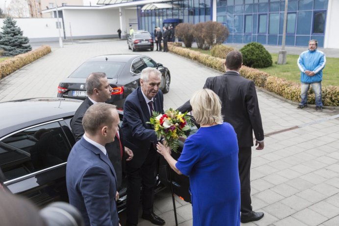 Prezident Miloš Zeman zahájil návštěvu Olomouckého kraje