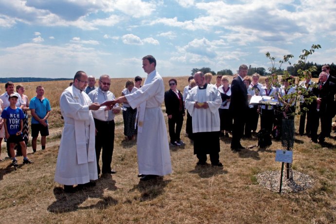 Svěcení cisterny v Pavlově