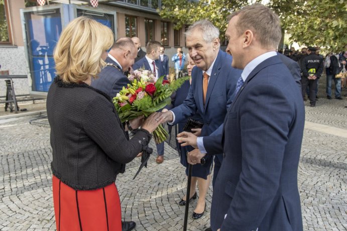 Prezident Miloš Zeman na návštěvě v Olomouckém kraji