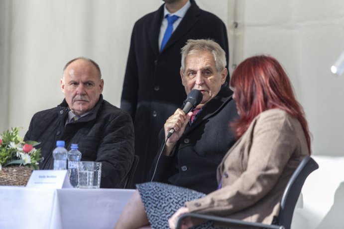 Prezident Miloš Zeman na návštěvě v Olomouckém kraji