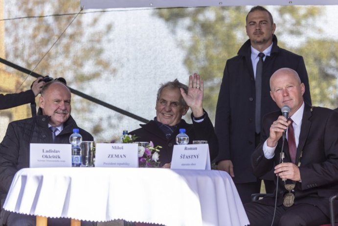 Prezident Miloš Zeman na návštěvě v Olomouckém kraji