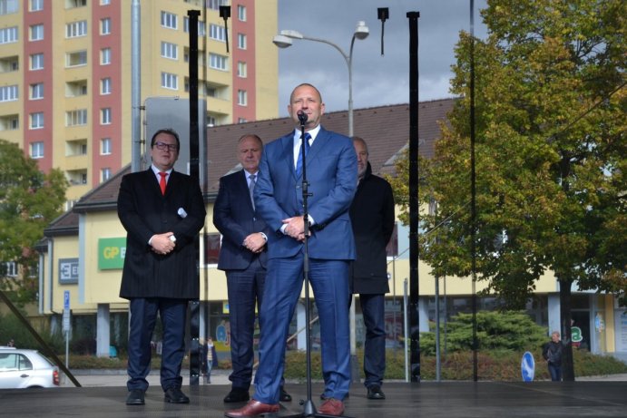 Stavba mimoúrovňové křižovatky Přerov – Předmostí