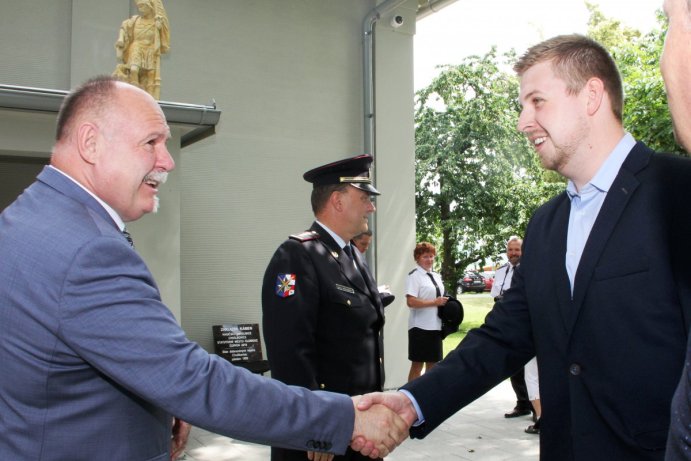 Slavnostní otevření hasičské zbrojnice Olomouc - Chválkovice