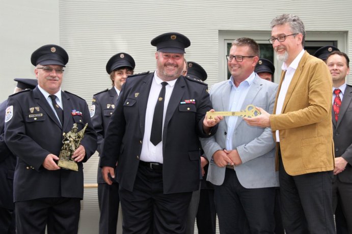 Slavnostní otevření hasičské zbrojnice Olomouc - Chválkovice