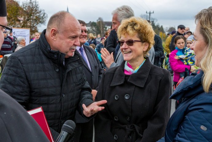 Slavnostní otevření Stezky pro cyklisty a chodce se společným provozem Hustopeče nad Bečvou – Milotice nad Bečvou