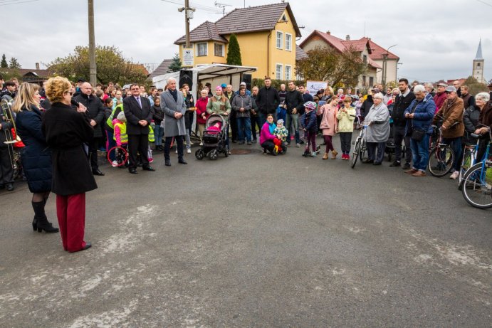 Slavnostní otevření Stezky pro cyklisty a chodce se společným provozem Hustopeče nad Bečvou – Milotice nad Bečvou