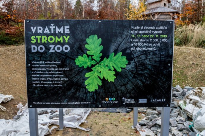 Krajský úřad pomohl s obnovou zeleně v olomoucké zoo