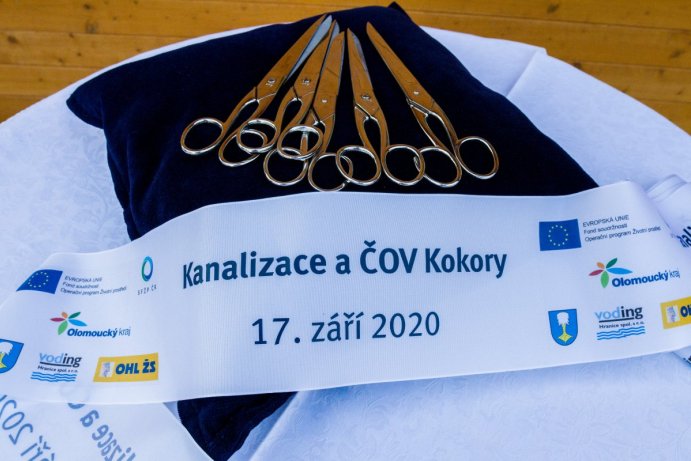 Kokory mají novou kanalizaci. Kraj na ni přispěl více než dvěma milióny korun