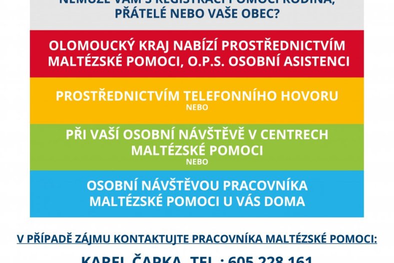 Maltézská pomoc - pomoc s registrací na očkování proti covid-19