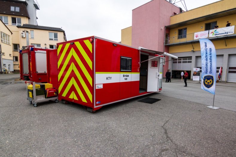 Týlové kontejnery pro hasiče. Poskytnou zázemí při mimořádných událostech