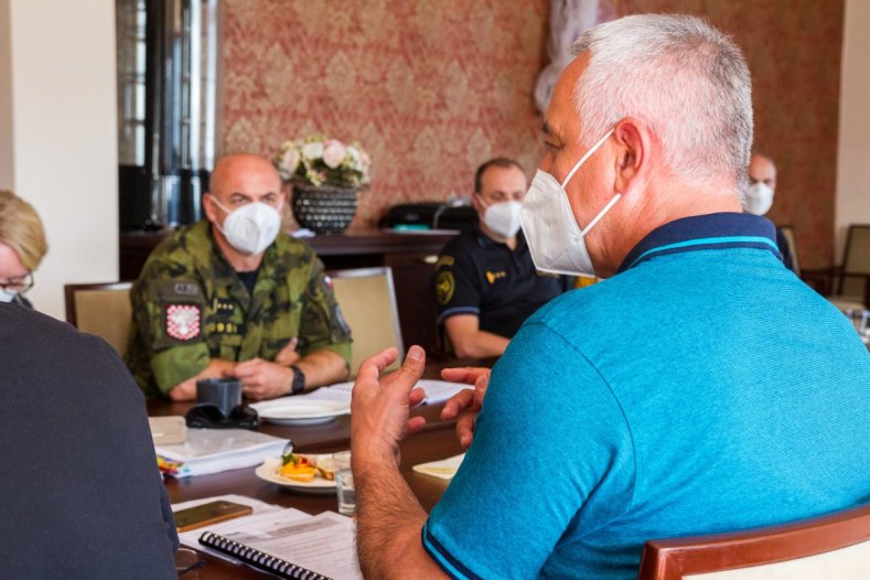 Velké krajské cvičení na Plumlově: Tématem byla protržená hráz nádrže