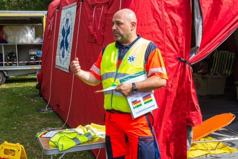 Velké krajské cvičení na Plumlově: Tématem byla protržená hráz nádrže