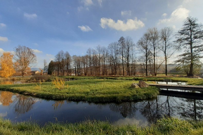 Na Desné dokončili unikátní projekt. Obsahuje také rybochody     Foto: Povodí Moravy