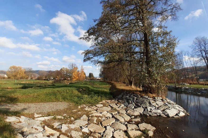 Na Desné dokončili unikátní projekt. Obsahuje také rybochody     Foto: Povodí Moravy