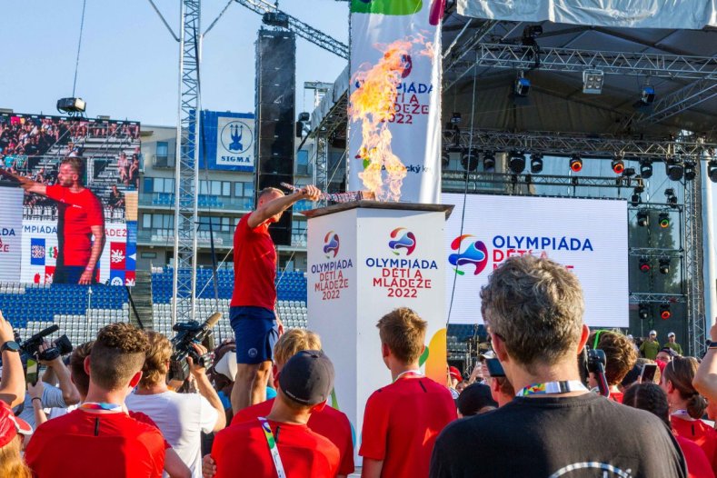 Andrův stadion zaplnily mladé sportovní naděje. Začala Olympiáda dětí a mládeže