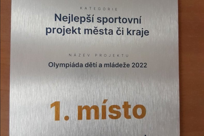 Kraj získal cenu za Olympiádu dětí a mládeže