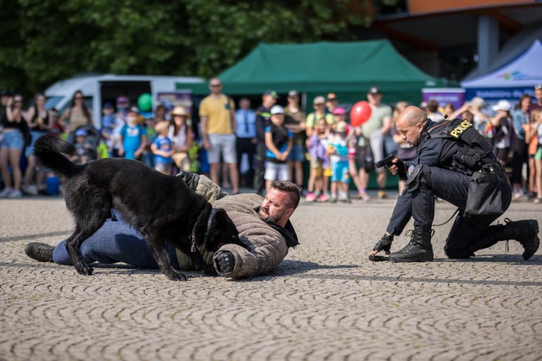 Tisíc dětí přišlo oslavit svůj den před budovu kraje