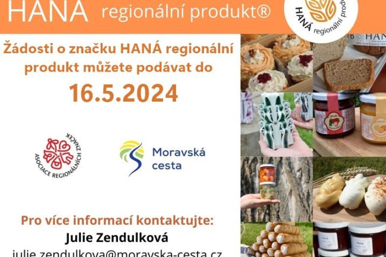 HANÁ regionální produkt_žádost o značku