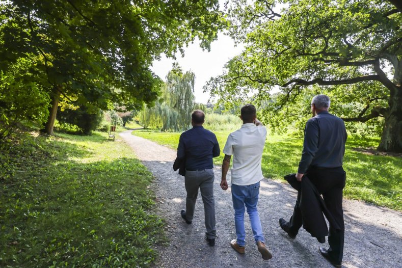 V zámeckém parku v Čechách pod Kosířem odstartovala rozsáhlá rekonstrukce rybníků