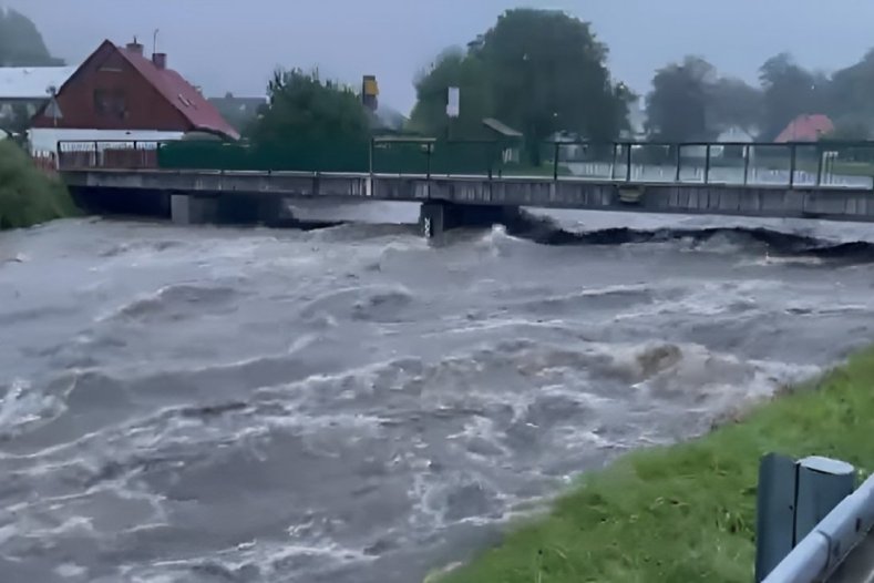 aktuální situace na Jesenicku - Mikulovice. zdroj: HZS OLK