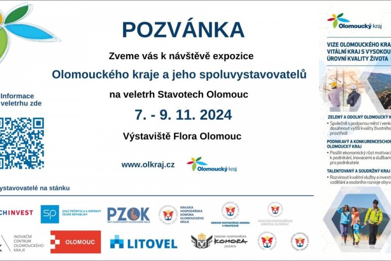 Kraj se představí na podzimní etapě veletrhu Stavotech Olomouc