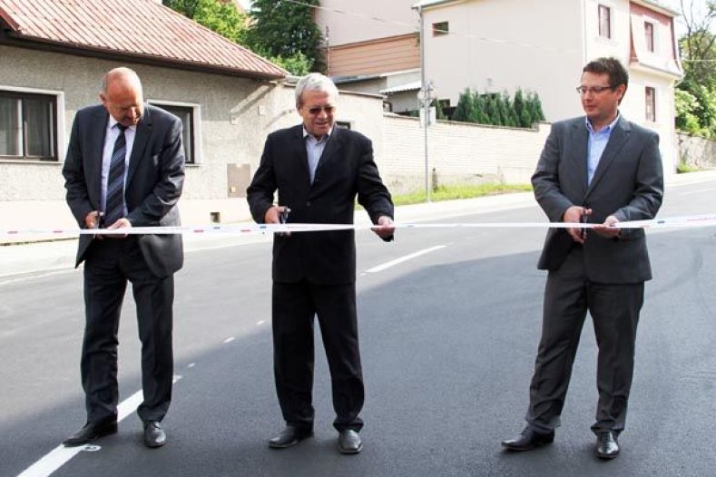 Slavnostní otevření silnice na Svatém Kopečku v Olomouci