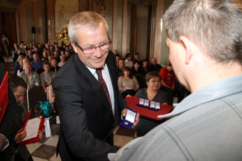 Náměstek hejtmana Michael Fischer - Předávání Zlatých křížů ČCK