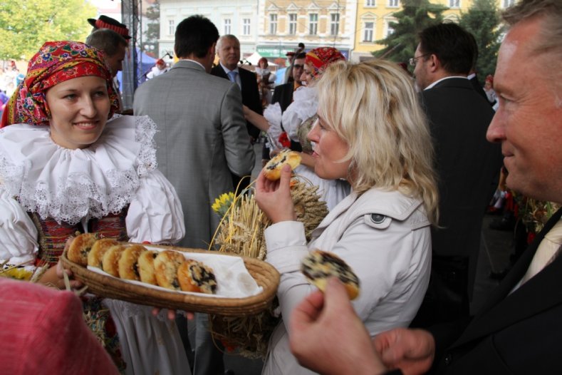 Šesté Dožínky Olomouckého kraje na Hanáckých slavnostech v Prostějově