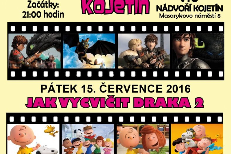 Kojetínské kulturní léto 2016 – hudební i filmové