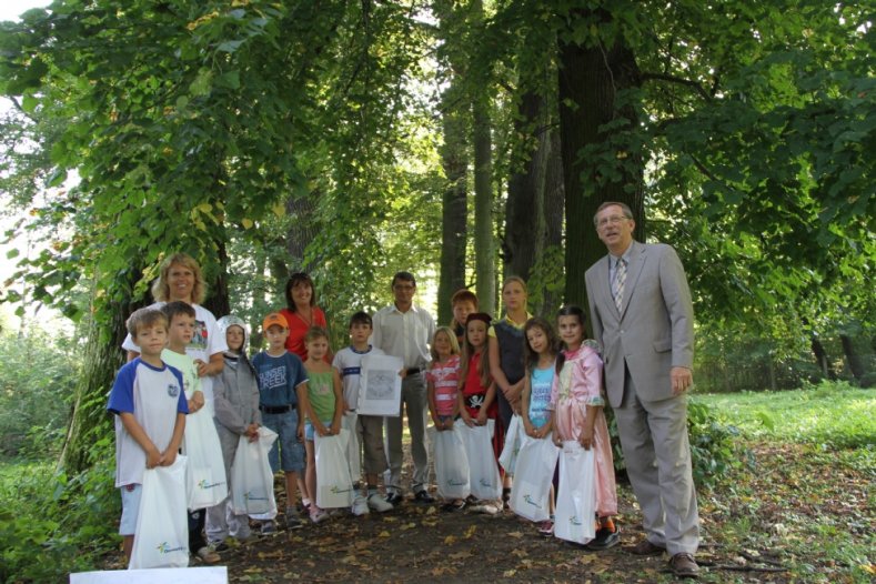 Setkání hejtmana s žáky Základní školy Skalička v aleji ve Skaličce