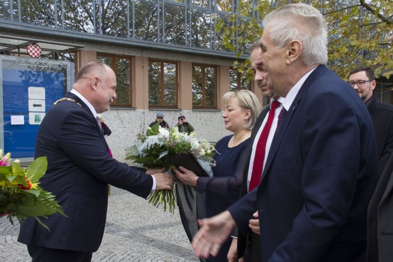 Prezident Miloš Zeman zahájil návštěvu Olomouckého kraje