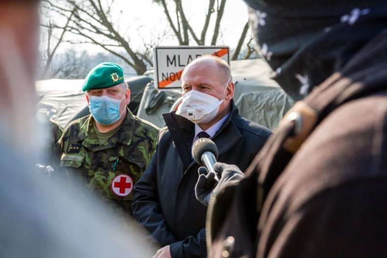 Mobilní odběrná stanice vyrostla během tří hodin