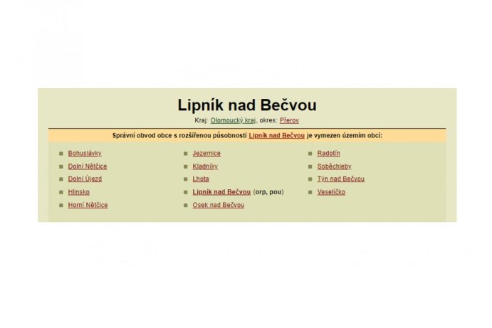 ORP Lipník nad Bečvou