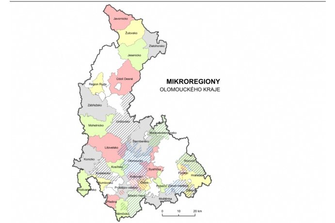 Mapa mikroregionů