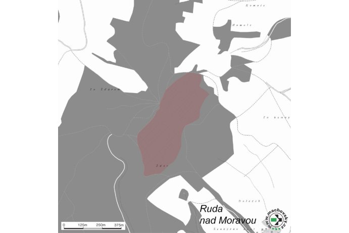 Mapa evropsky významné lokality Žďár