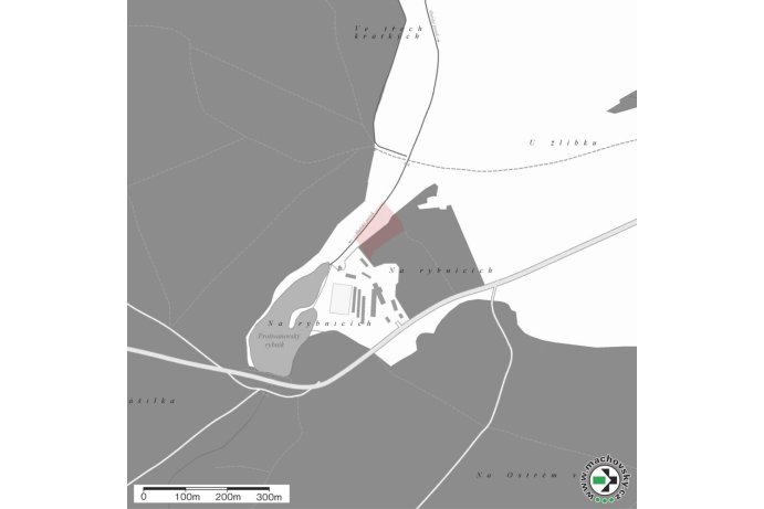 Mapa evropsky významné lokality Stráň nad Huťským potokem