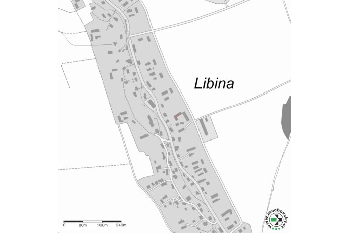 Mapa evropsky významné lokality Libina - U Černušků