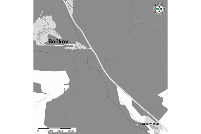 Mapa evropsky významné lokality Soudkova štola