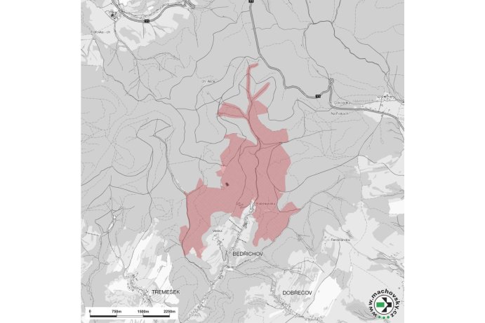 Mapa evropsky významné lokality Rabštejn